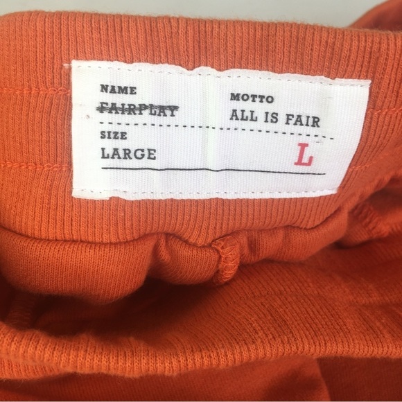 NEW Mens Large FairPlay Milford Layered Shorts Pants Orange Urban Outfitters - Picture 9 of 10